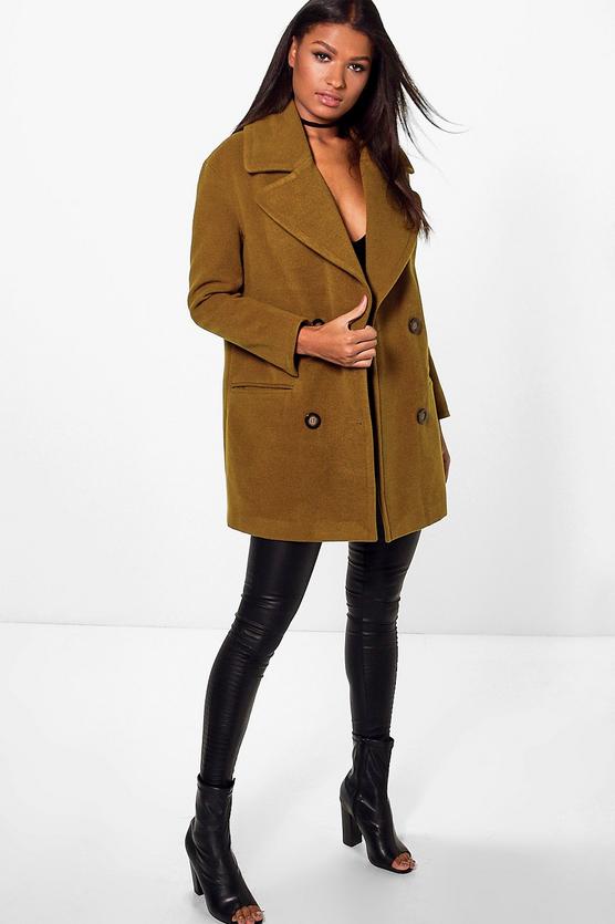 Georgia Oversized Collar Double Breasted Coat